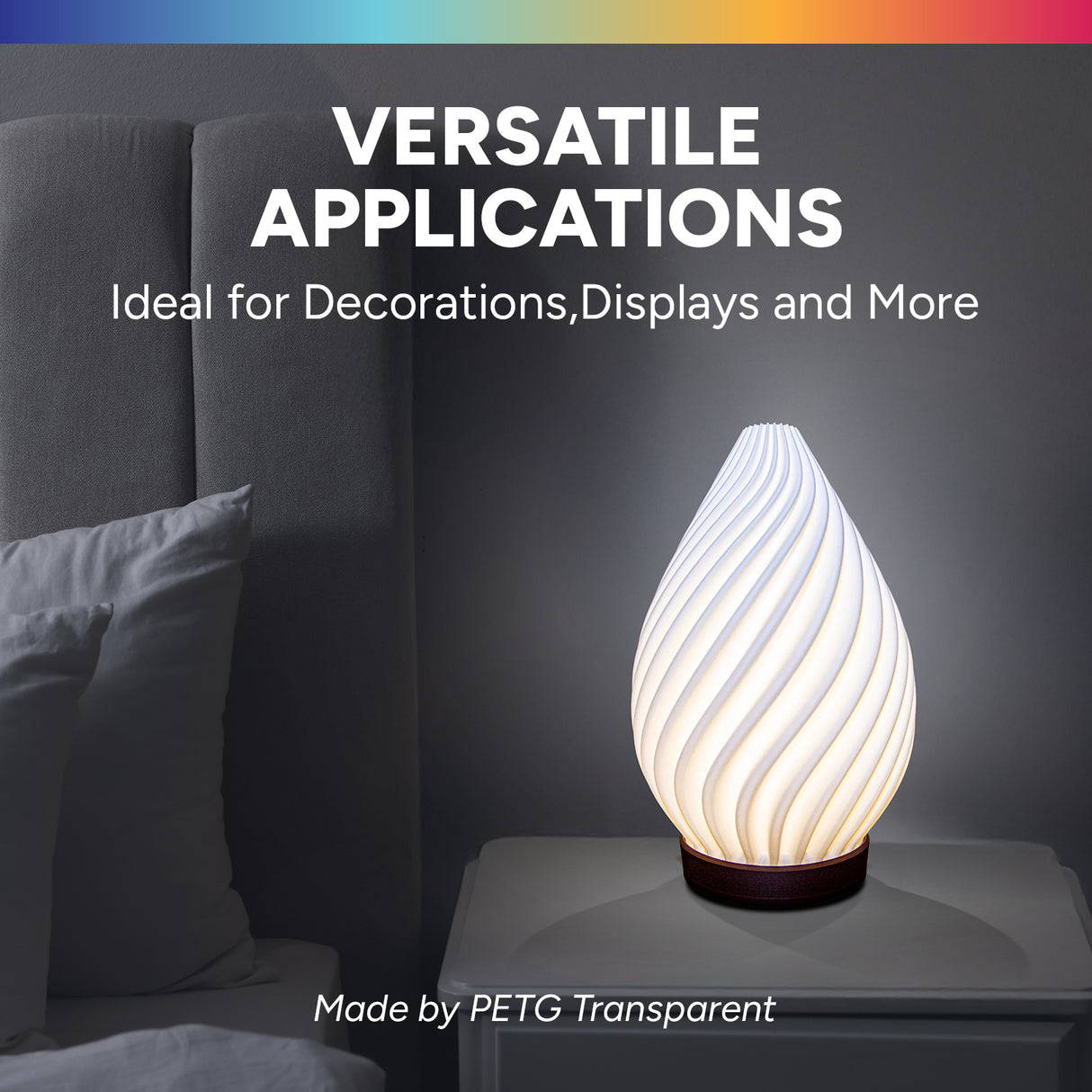 Overture PETG 3D Printer Filament 1.75mm - 10 Pack