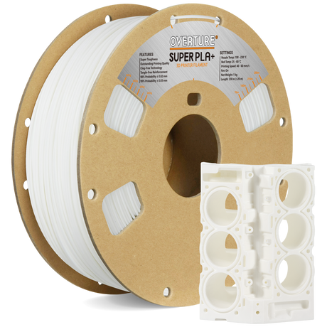 Overture Super PLA+ 3D Printer Filament 1.75mm - Overture 3D
