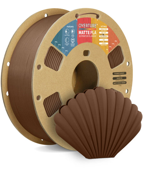 Overture Matte PLA 3D Printer Filament 1.75mm - Overture 3D