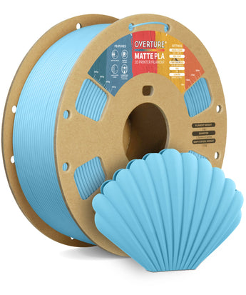 Overture Matte PLA 3D Printer Filament 1.75mm - Spool & Filament Close-up