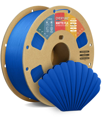 Overture Matte PLA 3D Printer Filament 1.75mm - Spool & Filament Close-up