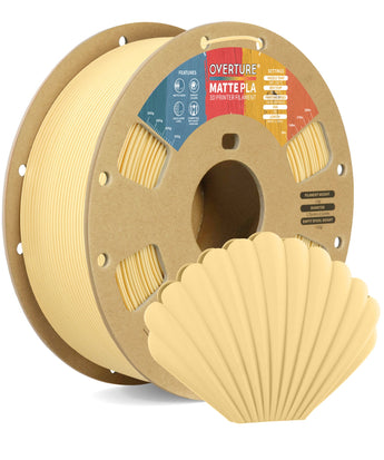 Overture Matte PLA 3D Printer Filament 1.75mm - Spool & Filament Close-up