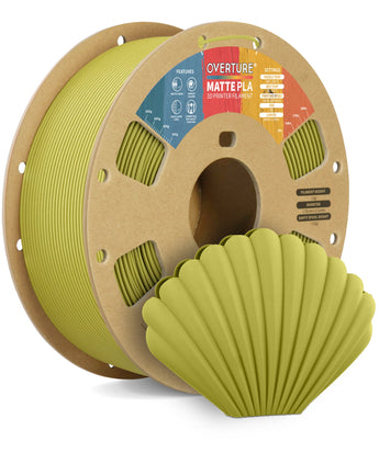 Overture Matte PLA 3D Printer Filament 1.75mm - 3D Printing with 1.75mm Filament