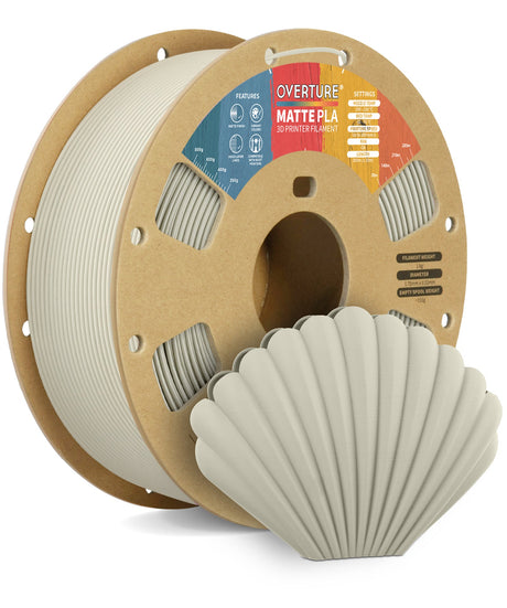 Overture Matte PLA 3D Printer Filament 1.75mm - Overture 3D