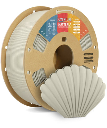 Overture Matte PLA 3D Printer Filament 1.75mm - 3D Printing with 1.75mm Filament
