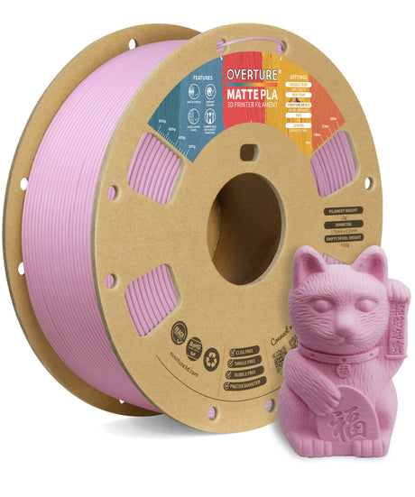 Overture Matte PLA 3D Printer Filament 1.75mm - Overture 3D