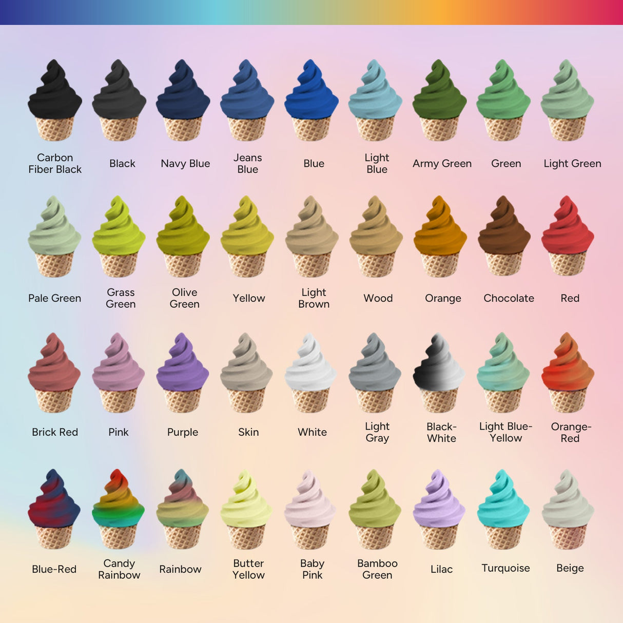 Overture Matte PLA 3D Printer Filament 1.75mm - Overture 3D