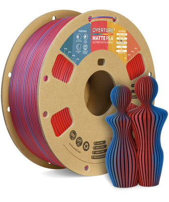 Overture Matte PLA 3D Printer Filament 1.75mm - Surface Finish & Texture Detail