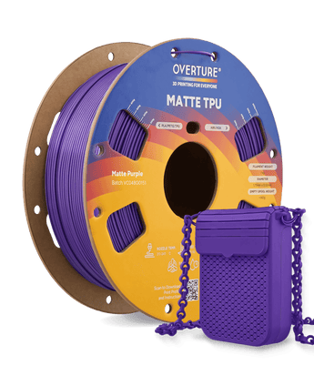 Overture Matte TPU 3D Printer Filament 1.75mm - Overture 3D