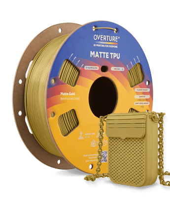 Overture Matte TPU 3D Printer Filament 1.75mm - Overture 3D