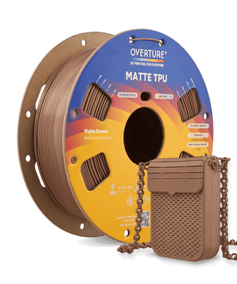 Overture Matte TPU 3D Printer Filament 1.75mm - Overture 3D