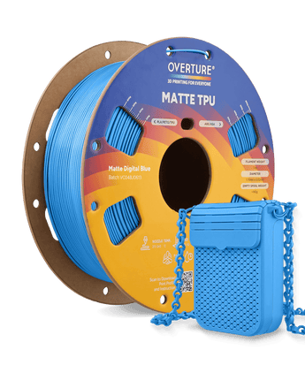 Overture Matte TPU 3D Printer Filament 1.75mm - Overture 3D