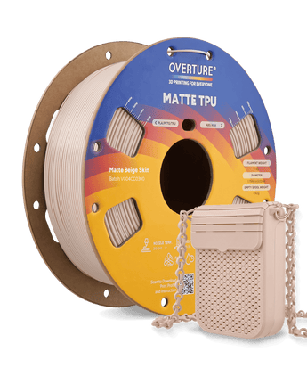 Overture Matte TPU 3D Printer Filament 1.75mm - Overture 3D
