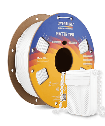 Overture Matte TPU 3D Printer Filament 1.75mm - Overture 3D