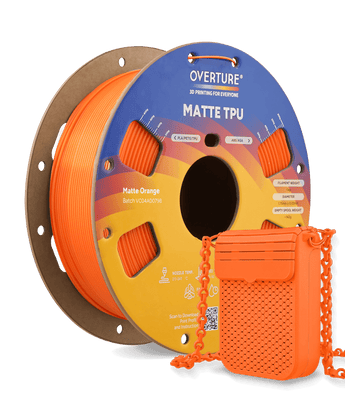 Overture Matte TPU 3D Printer Filament 1.75mm - Overture 3D