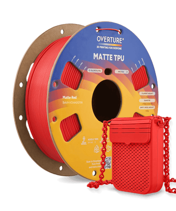 Overture Matte TPU 3D Printer Filament 1.75mm - Overture 3D
