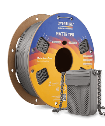 Overture Matte TPU 3D Printer Filament 1.75mm - Overture 3D