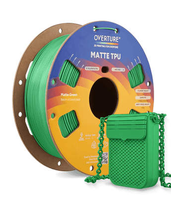Overture Matte TPU 3D Printer Filament 1.75mm - Overture 3D