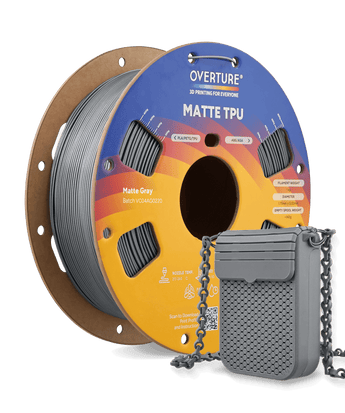 Overture Matte TPU 3D Printer Filament 1.75mm - Overture 3D