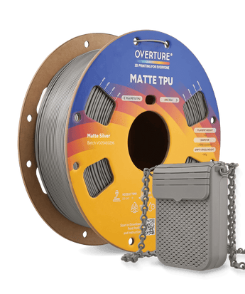 Overture Matte TPU 3D Printer Filament 1.75mm - Overture 3D