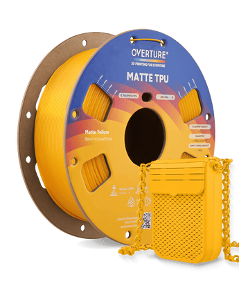 Overture Matte TPU 3D Printer Filament 1.75mm - Overture 3D