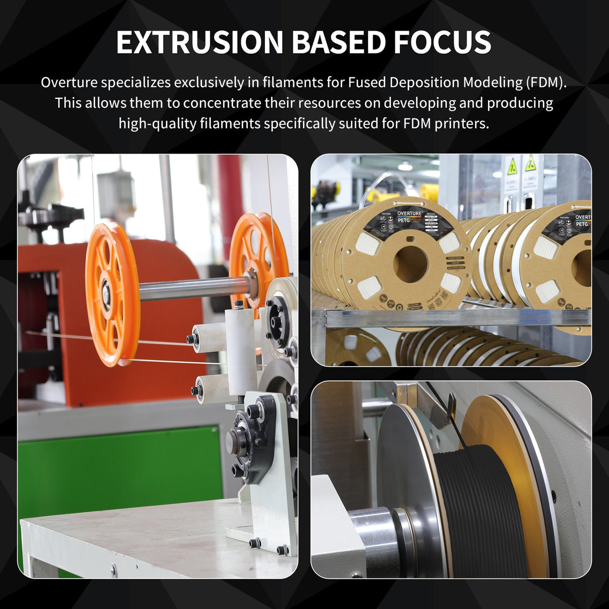 Overture PETG 3D Printer Filament 1.75mm - 4 Pack - Overture 3D