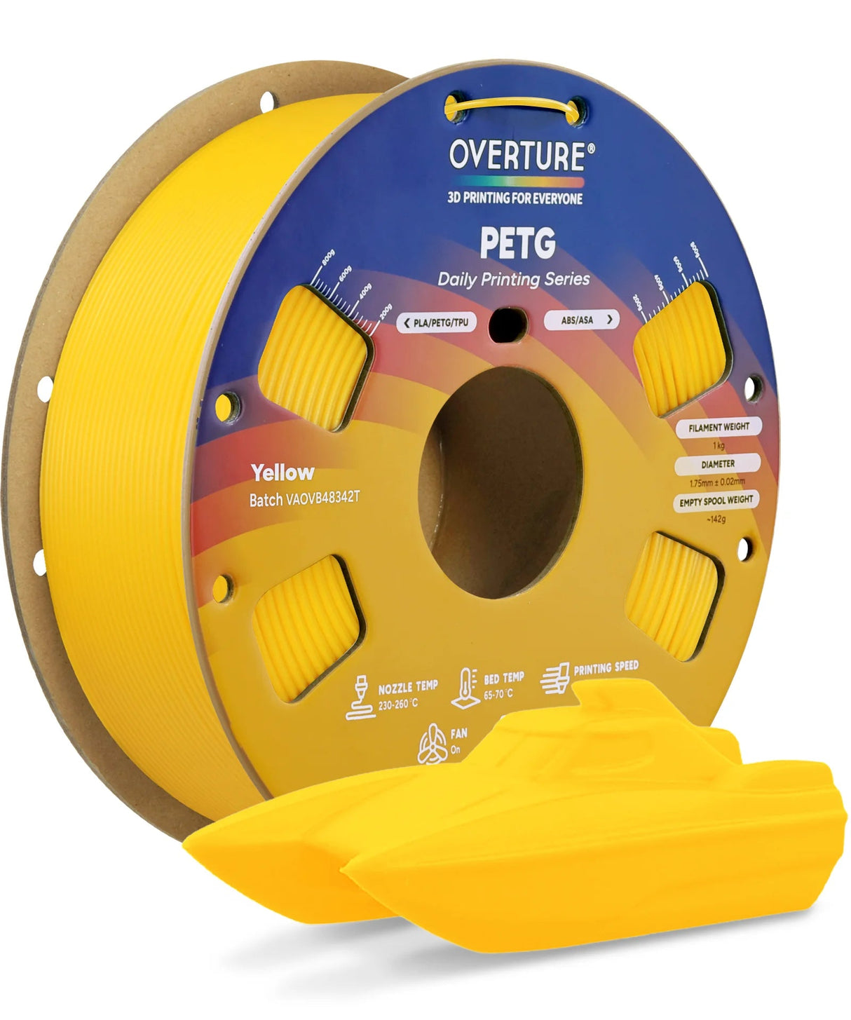 Overture PETG 3D Printer Filament 1.75mm - Overture 3D
