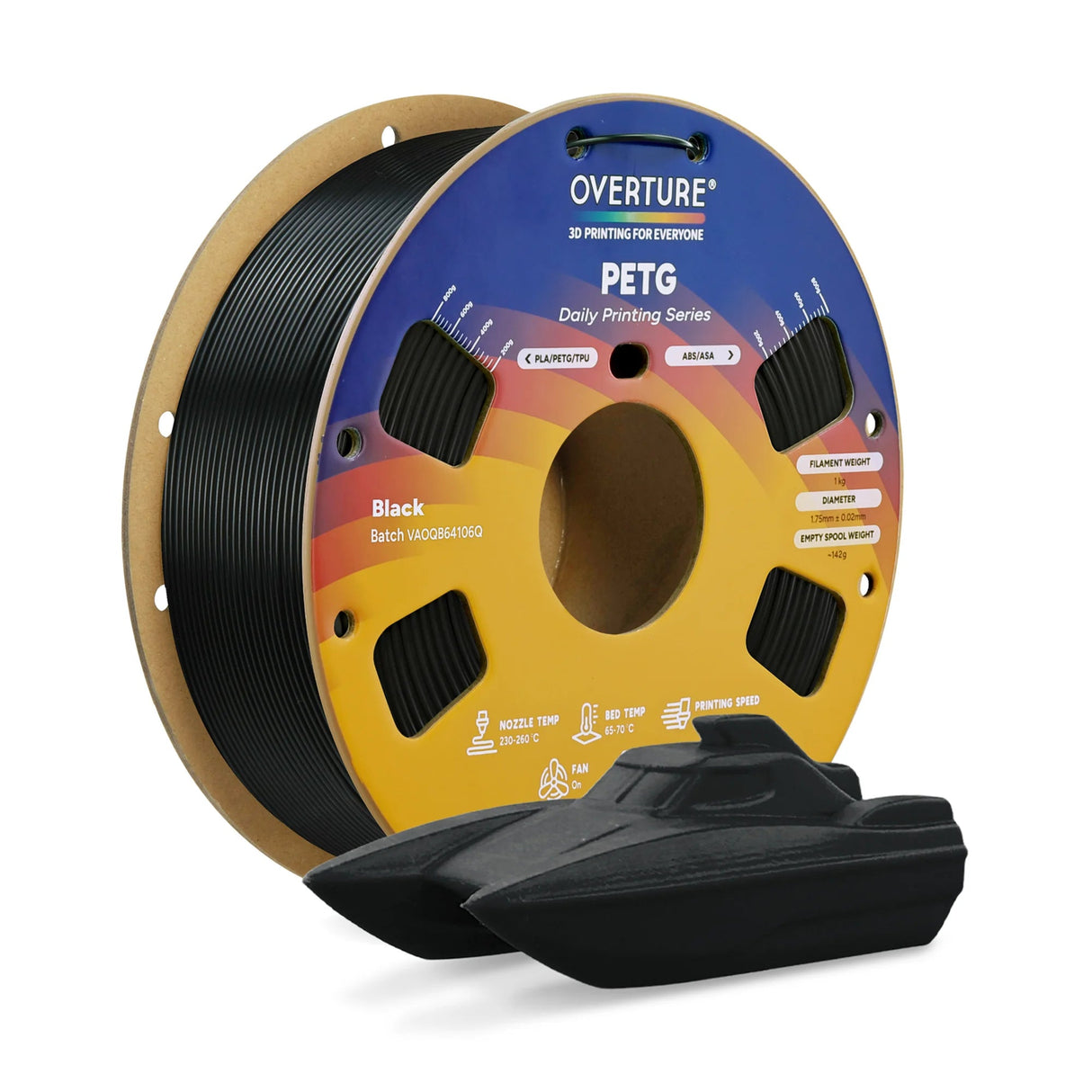 Overture PETG 3D Printer Filament 1.75mm - Overture 3D