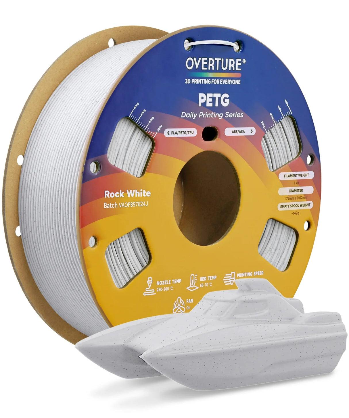 Overture PETG 3D Printer Filament 1.75mm - Overture 3D