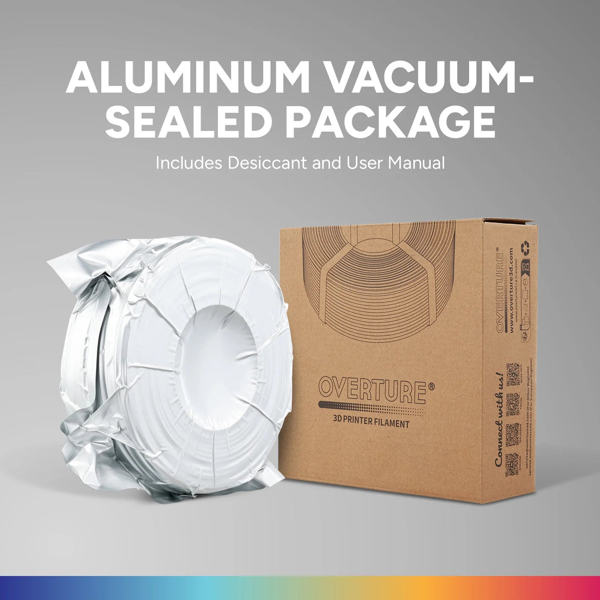 Overture PETG Refill 3D Printer Filament 1.75mm - Overture 3D