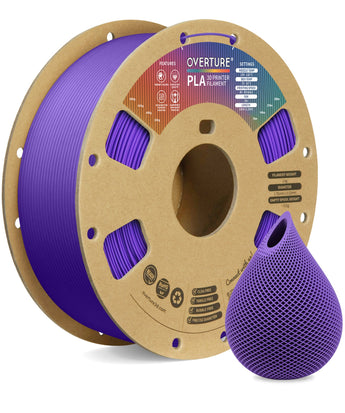 Overture PLA 3D Printer Filament 1.75mm - Spool & Filament Close-up