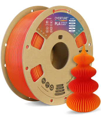 Overture PLA Gradient Filament 1.75mm - 3D Printed Sample Showcase