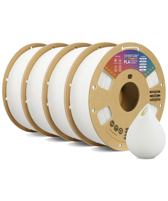 Overture PLA 3D Printer Filament 1.75mm - 4 Pack - Overture 3D