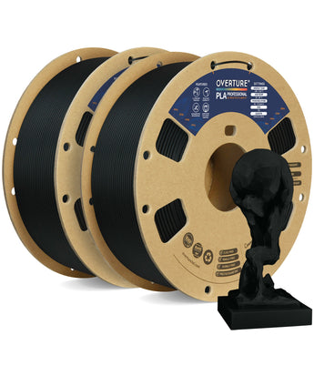Overture PLA Professional 3D Printer Filament 1.75mm- 2-Pack 1kg Spool