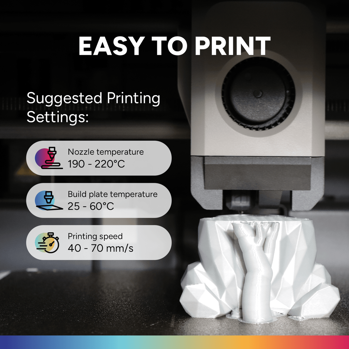 Overture PLA Professional 3D Printer Filament 1.75mm - Overture 3D