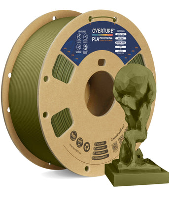 Overture PLA Professional 3D Printer Filament 1.75mm - Spool & Filament Close-up
