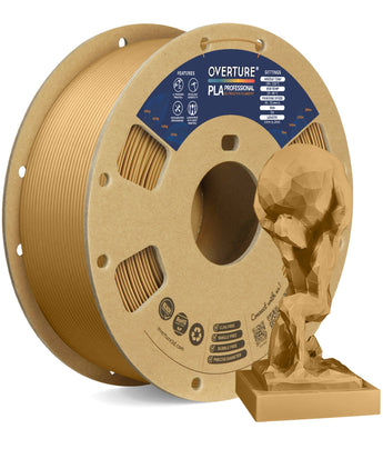 Overture PLA Professional 3D Printer Filament 1.75mm - Spool & Filament Close-up