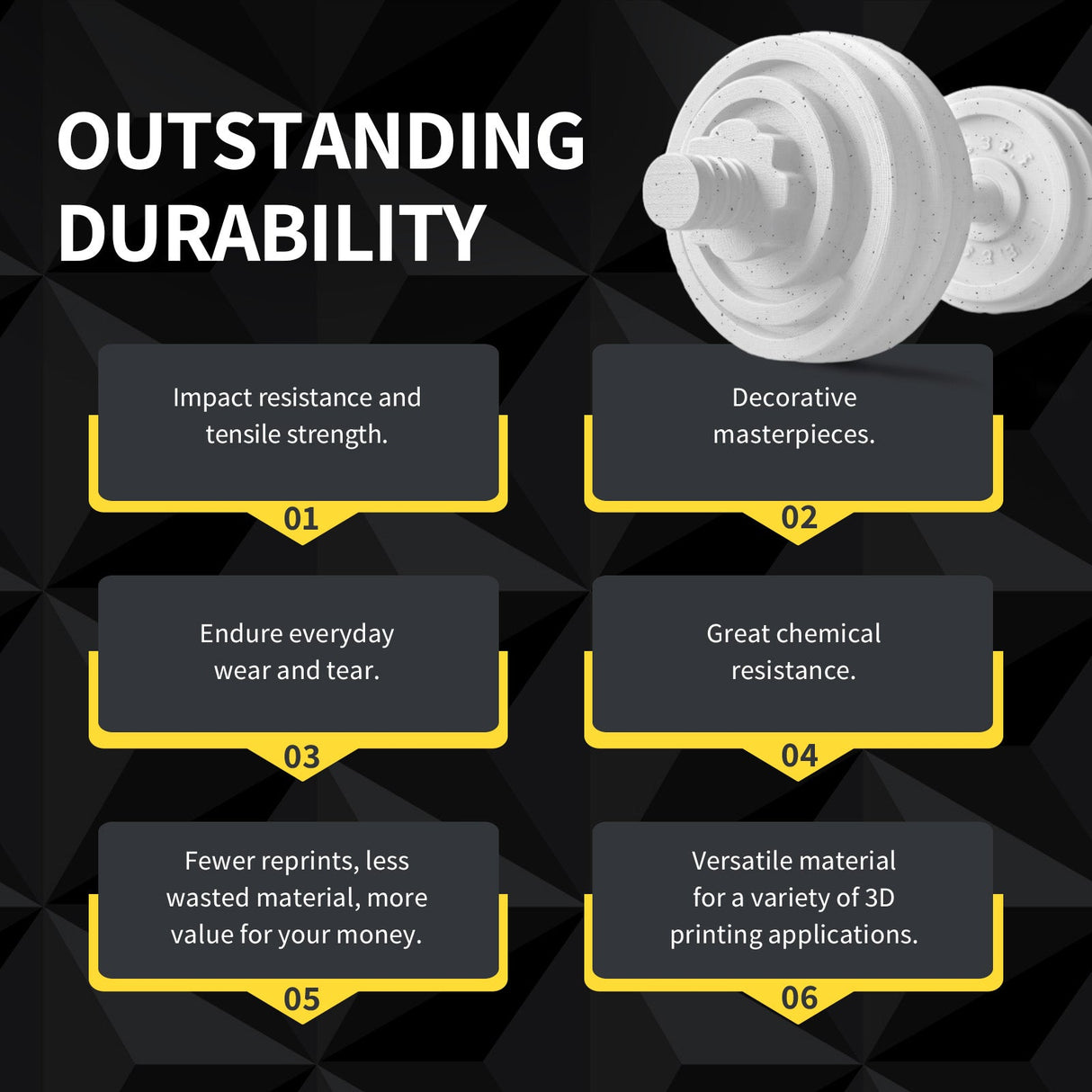 Overture Rock PETG 3D Printer Filament 1.75mm - Overture 3D