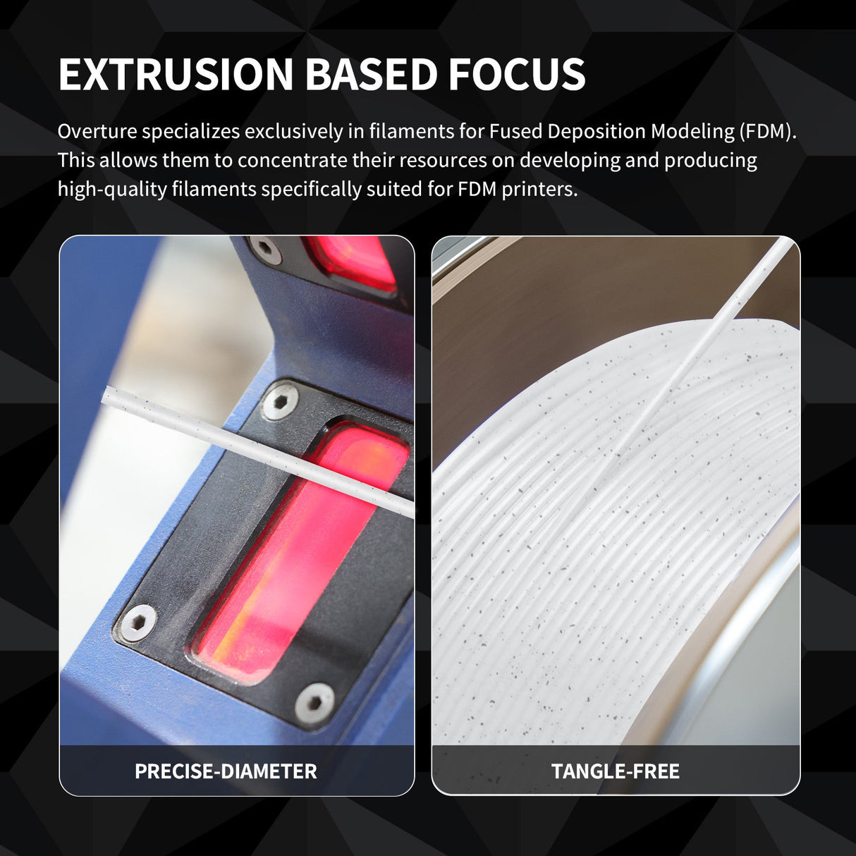 Overture Rock PETG 3D Printer Filament 1.75mm - Overture 3D