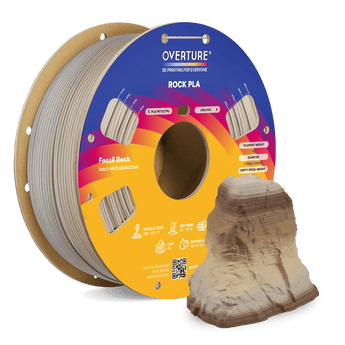Overture Rock PLA 3D Printer Filament 1.75mm - Overture 3D