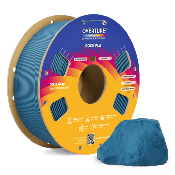Overture Rock PLA 3D Printer Filament 1.75mm - Overture 3D
