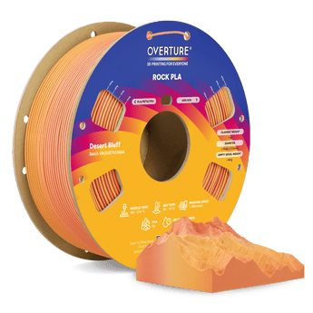 Overture Rock PLA Gradient Filament 1.75mm - Overture 3D