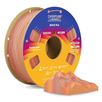 Overture Rock PLA Gradient Filament 1.75mm - Overture 3D