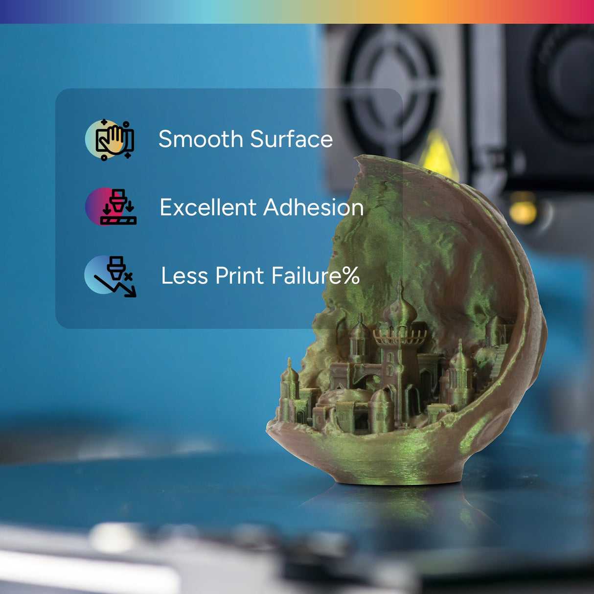 Overture Shimmer PLA 3D Printer Filament 1.75mm - Overture 3D