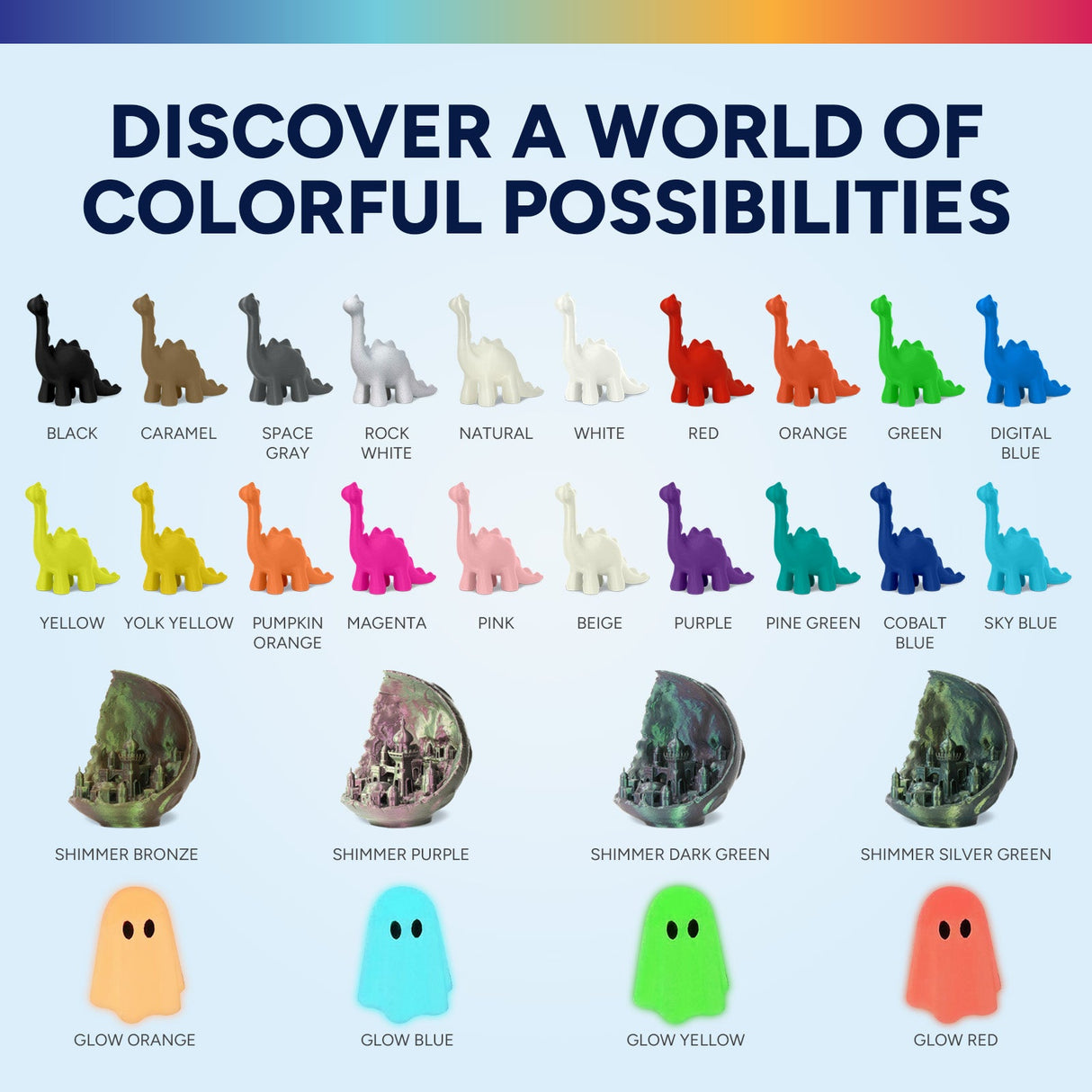 Overture Shimmer PLA 3D Printer Filament 1.75mm - Overture 3D