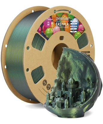 Overture Shimmer PLA 3D Printer Filament 1.75mm - 3D Printed Sample Showcase