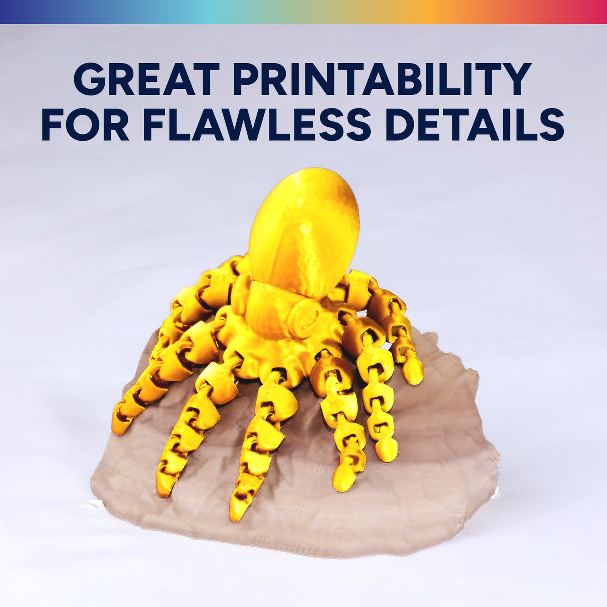 Overture Silk PLA 3D Printer Filament 1.75mm - Overture 3D