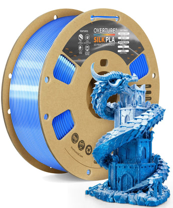 Overture Silk PLA 3D Printer Filament 1.75mm - Overture 3D