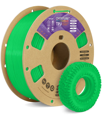 Overture TPU 3D Printer Filament 1.75mm - Surface Finish & Texture Detail
