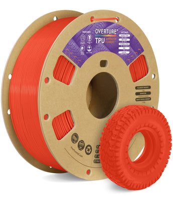 Overture TPU 3D Printer Filament 1.75mm - Surface Finish & Texture Detail
